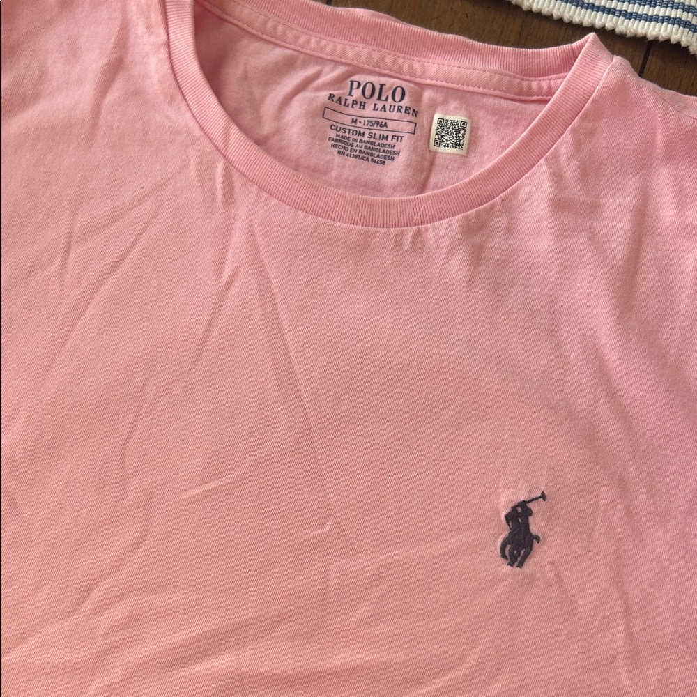 Polo by Ralph Lauren Light Pink Tee M - Picture 3 of 5